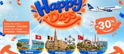 Nouvelair poursuit ses � Happy Days � : 30 % de r�duction sur les vols vers la Suisse, la Belgique et la Turquie