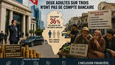 Tunisie: Deux adultes sur trois n�ont pas de compte bancaire